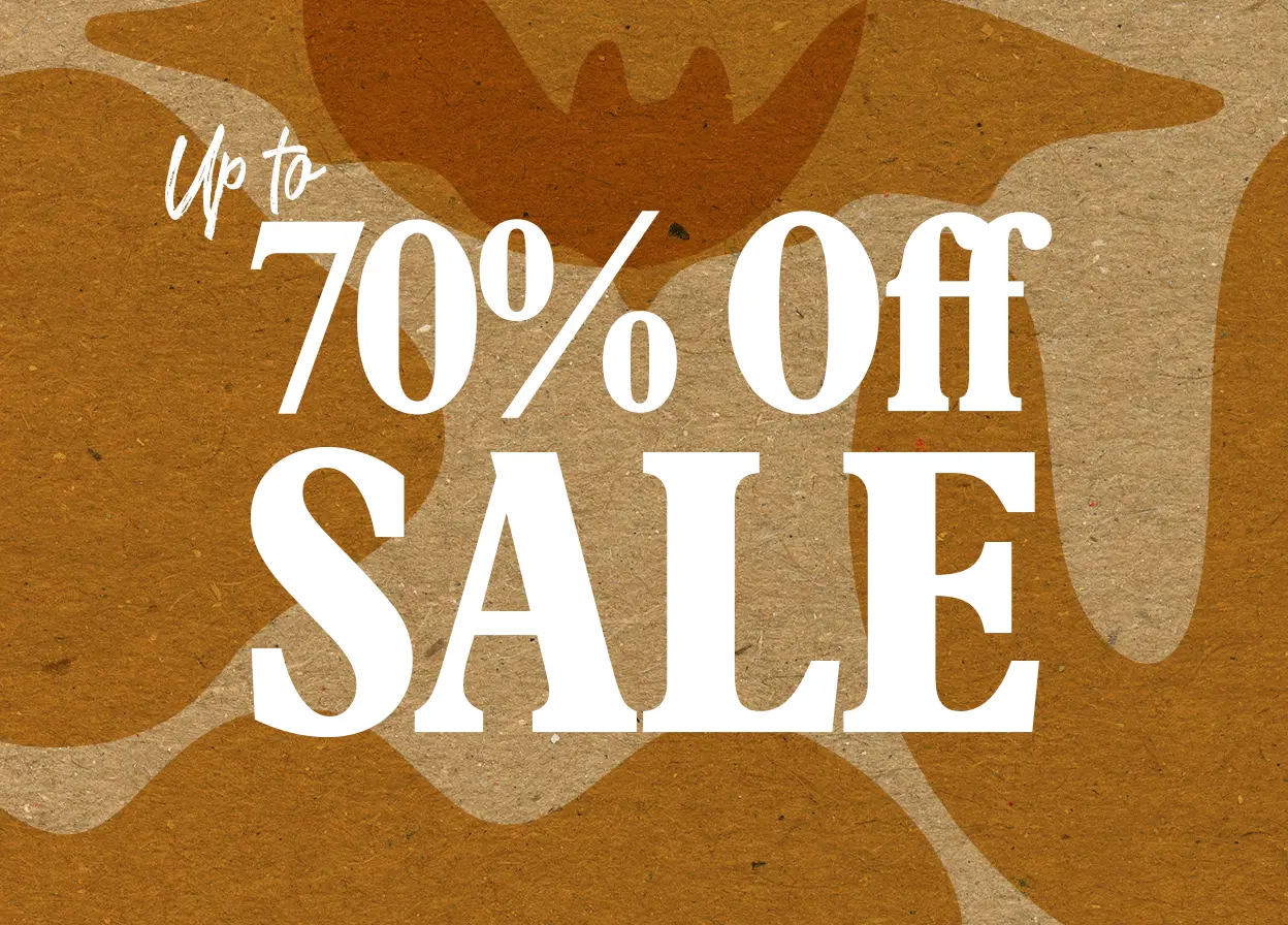 Up to 70% Off Sale Ends Tonight
