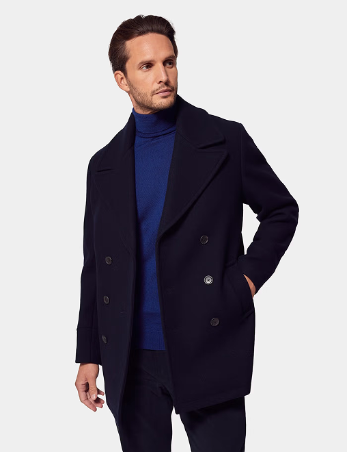 Navy Wool Peacoat