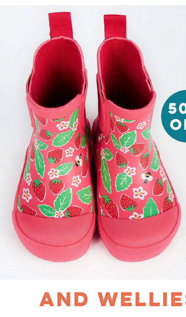 50% off wellies 