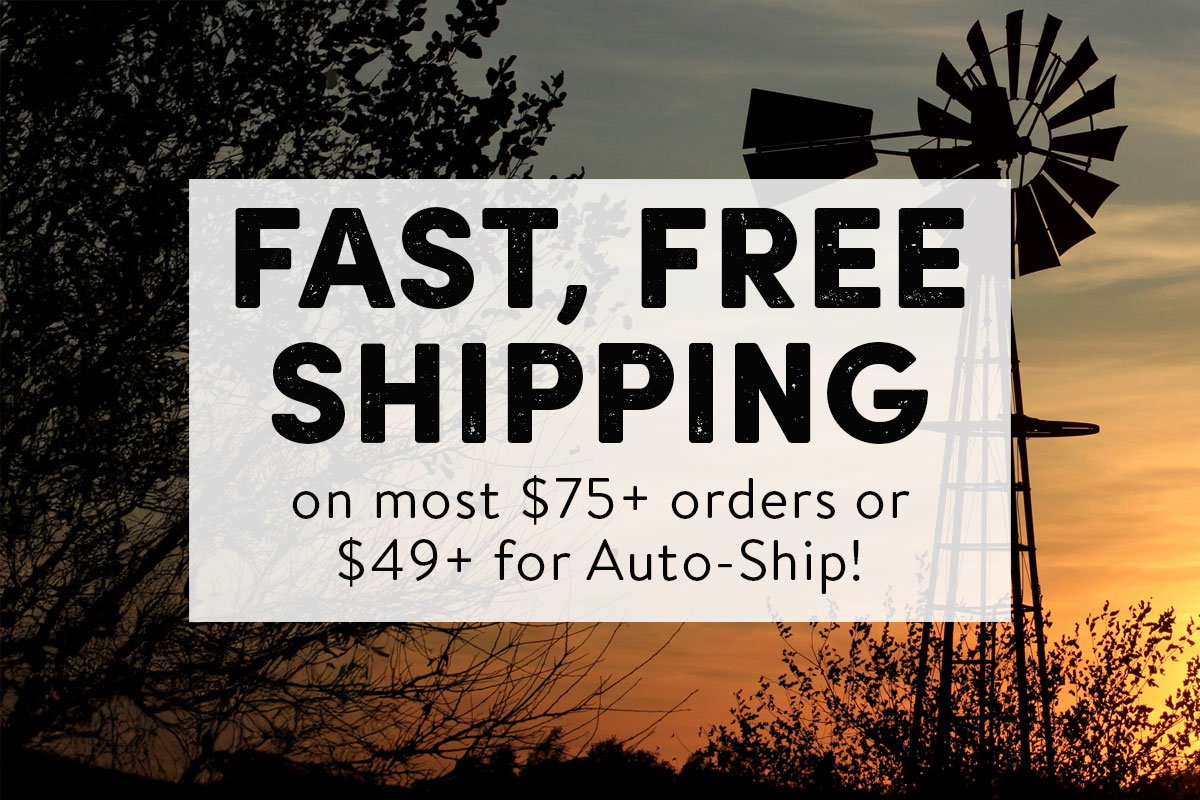 Fast, Free Shipping on most $75+ orders or $49+ for Auto-Ship!