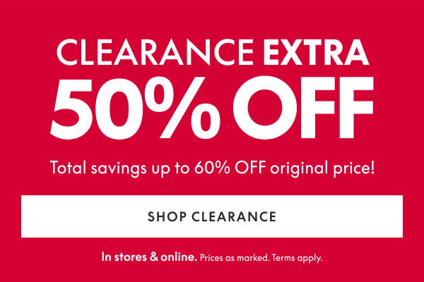 50% Off Clearance