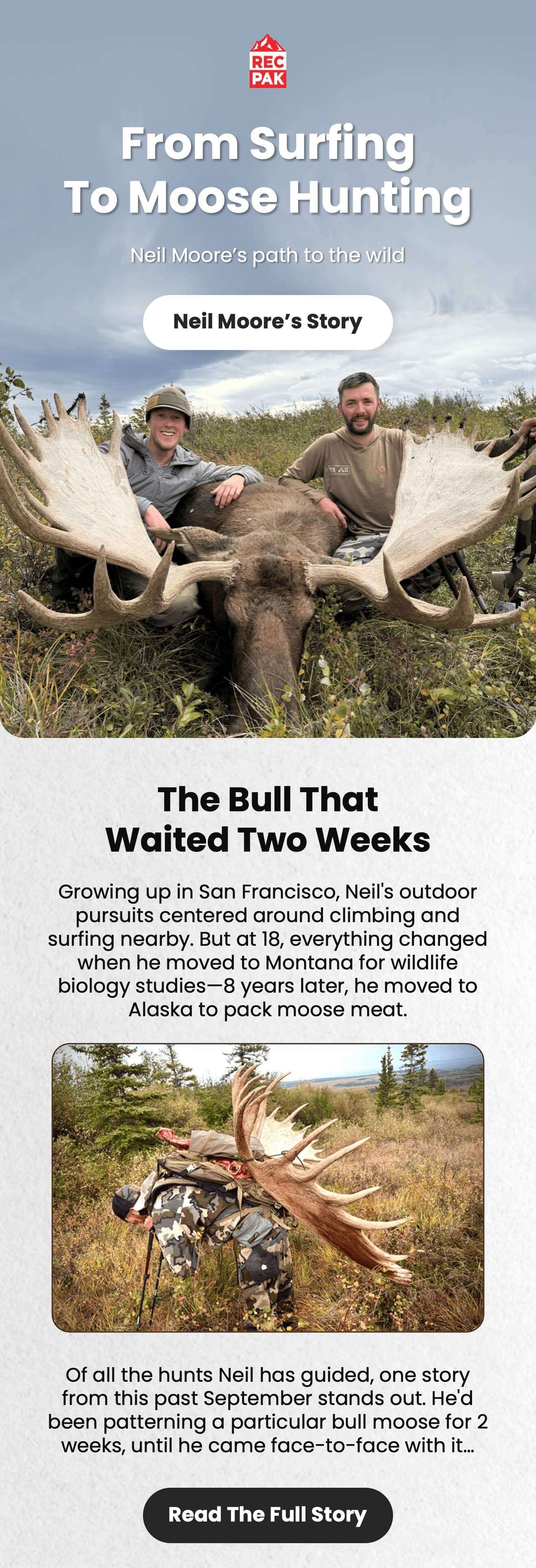 From sufing to moose hunting