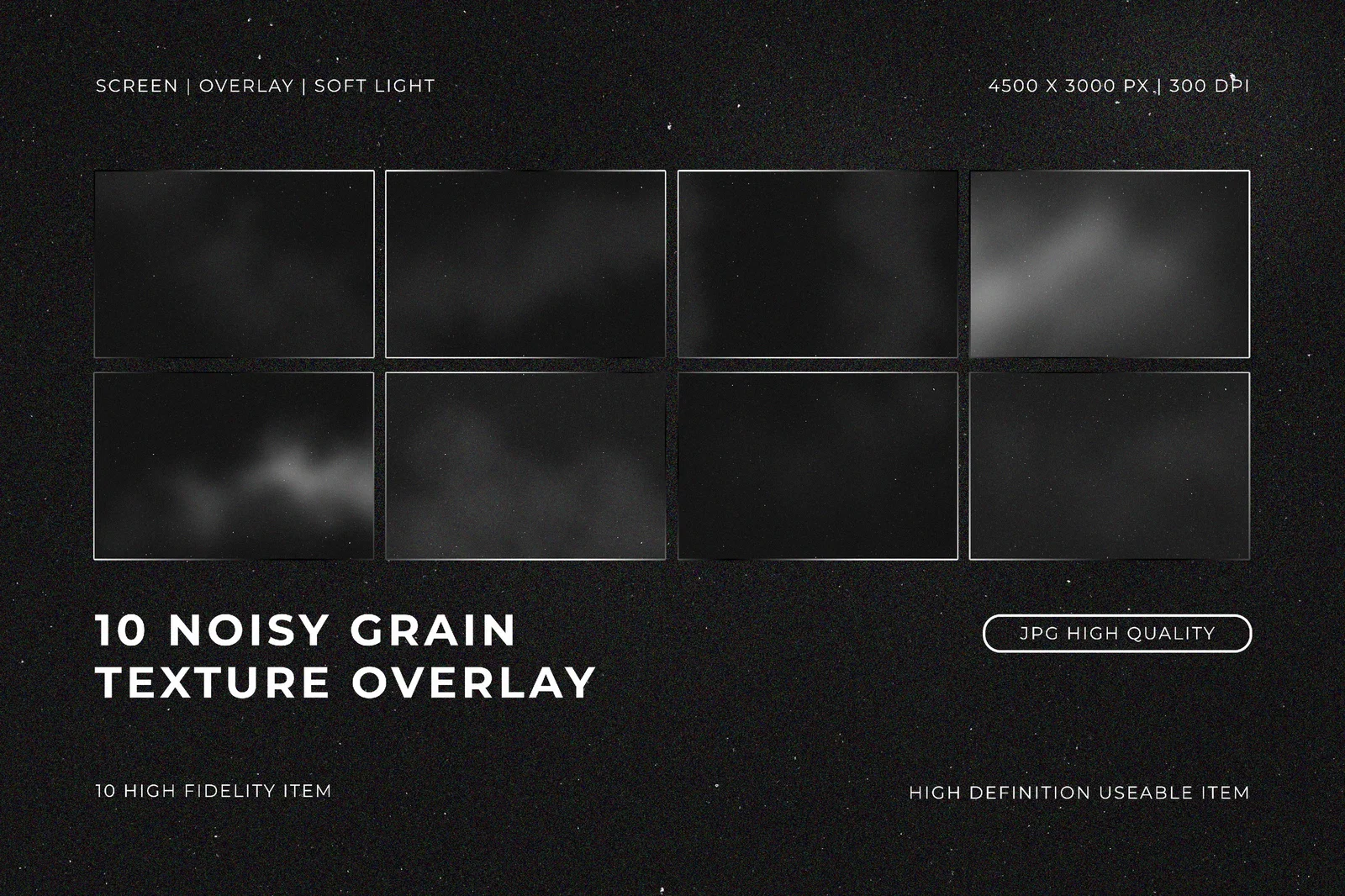 10 Noisy Grain Texture Overlay
