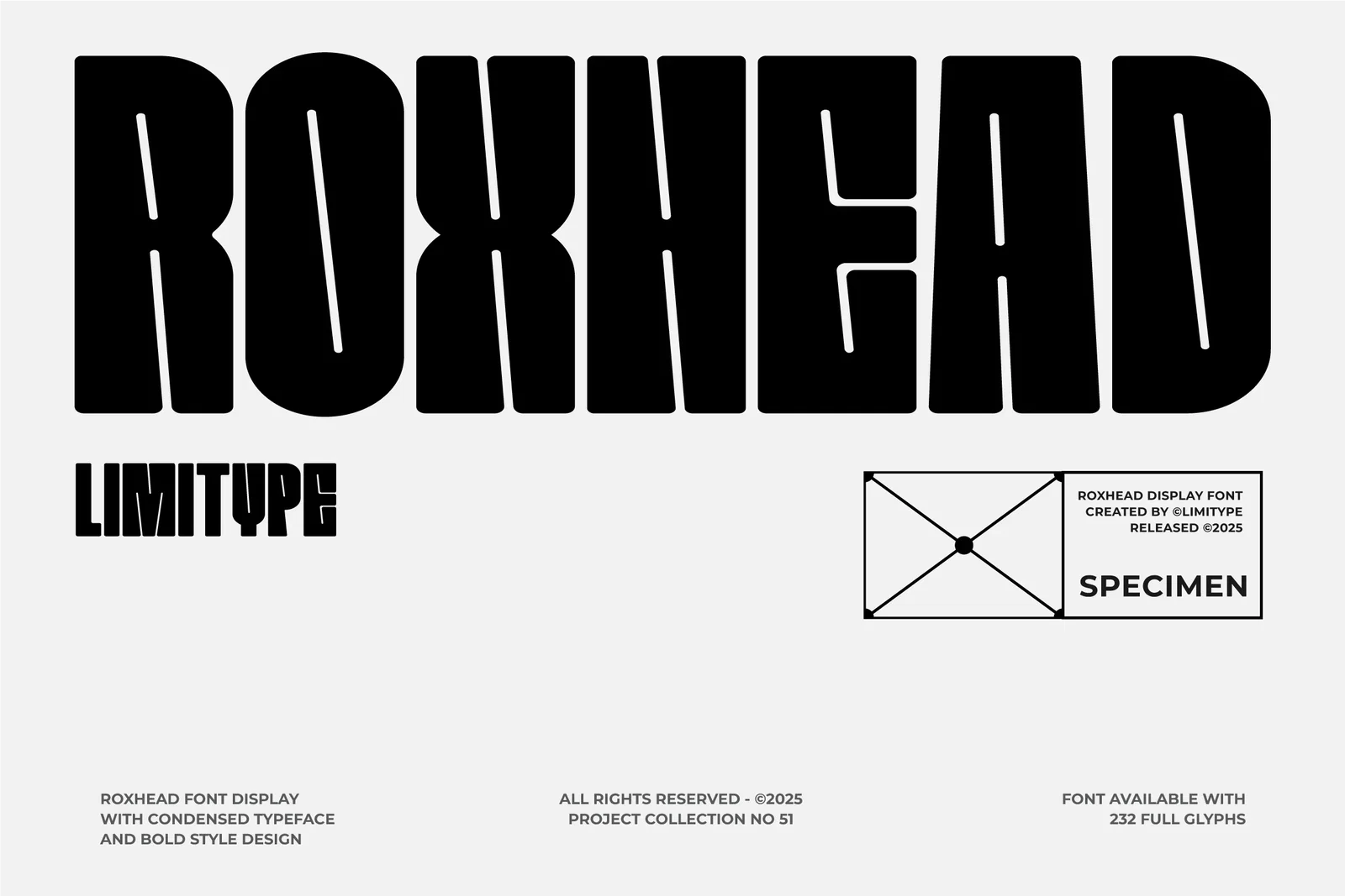 Roxhead – Condensed Font