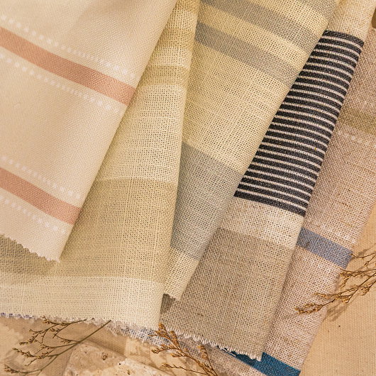 Striped Roman Shades