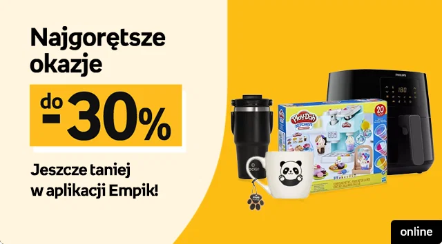 Najgorętsze okazje do -30% | Jeszcze taniej w aplikacji Empik! | Online
                                                                                                          