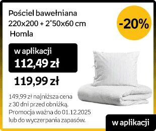 HOMLA Pościel CHERISH bawełniana w niebieskie paski 220x200 + 2*50x60 cm