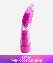 Glitter Jelly Vibrating Dildo