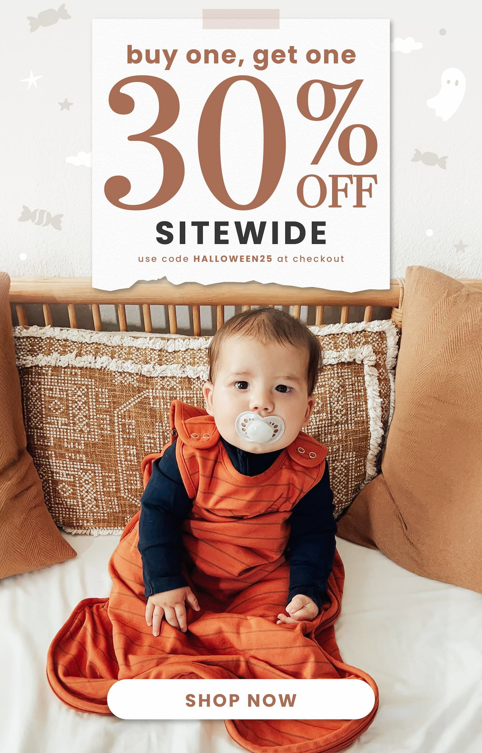 Buy one, Get one 30% OFF Everything Sitewide. Use code HALLOWEEN25 at checkout. Shop Now.