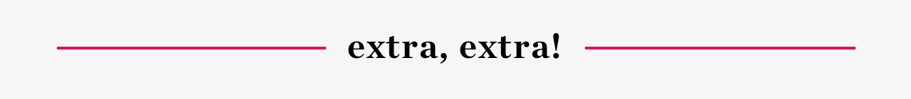 extra, extra!