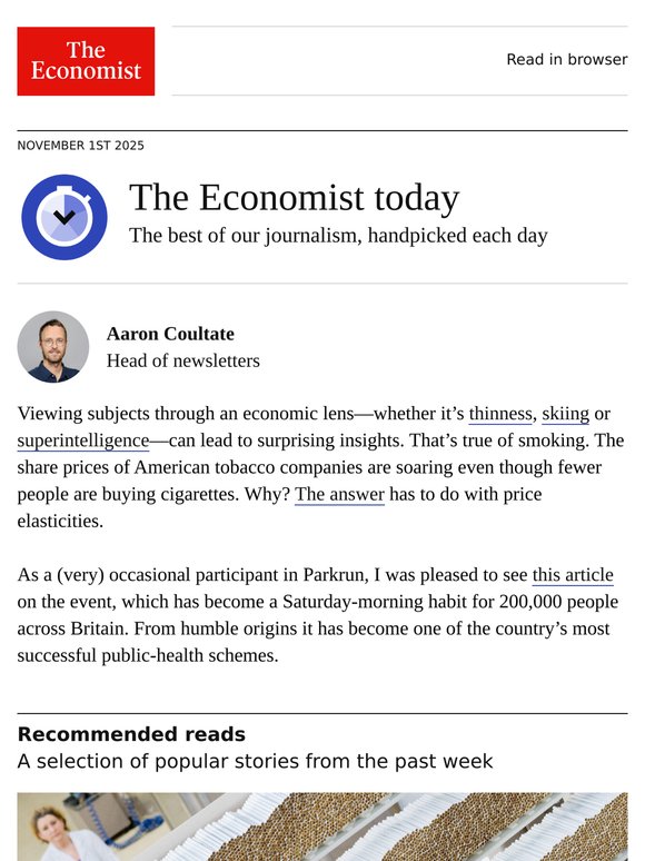 The Economist: The counterintuitive economics of smoking