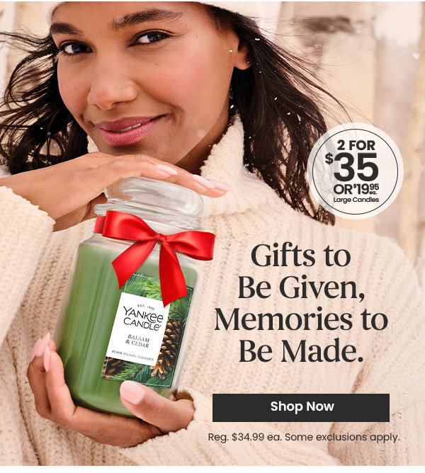2 for $35 or $19.95 Large Candles