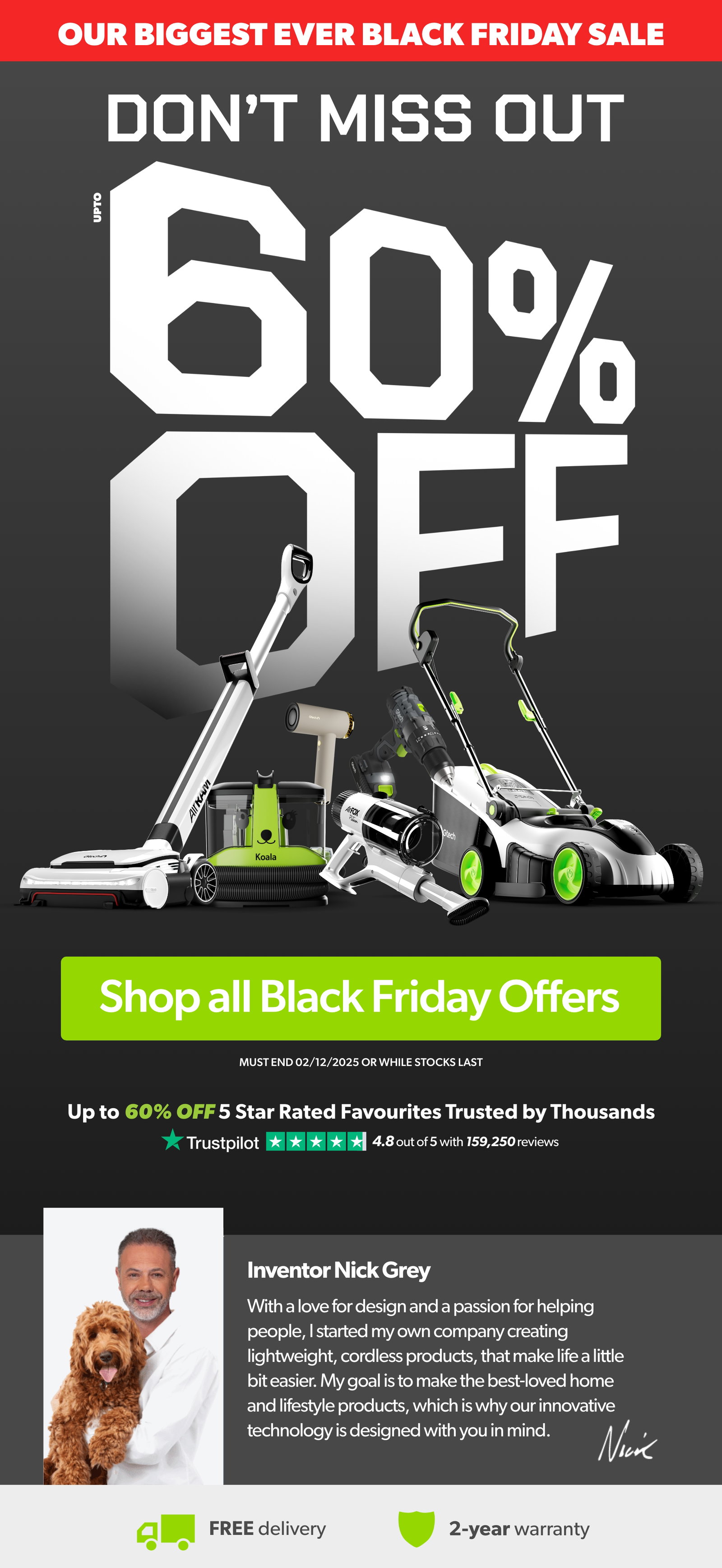 Black Friday Don't Miss Out - Up to 60% OFF