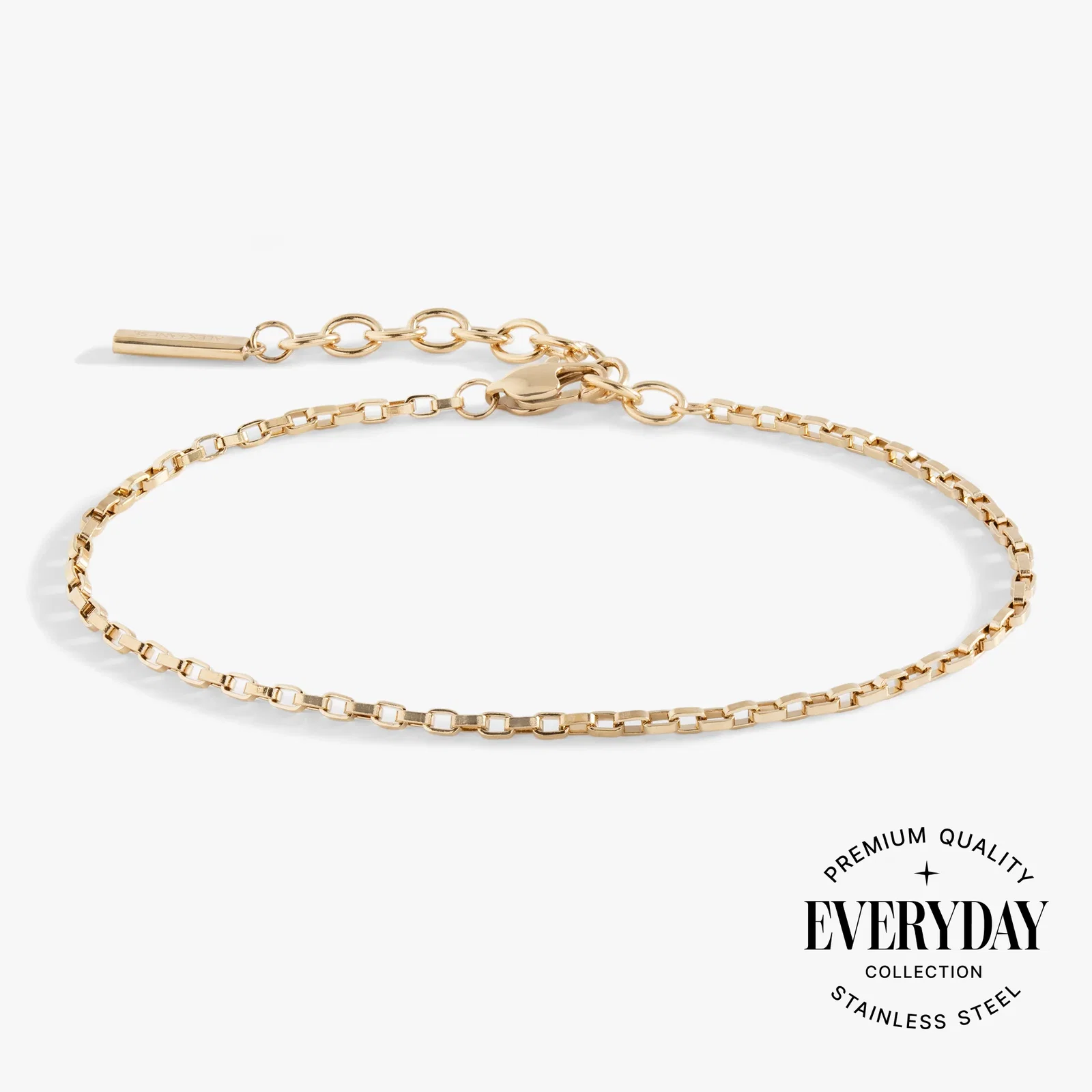 Image of Everyday Box Link Chain Bracelet