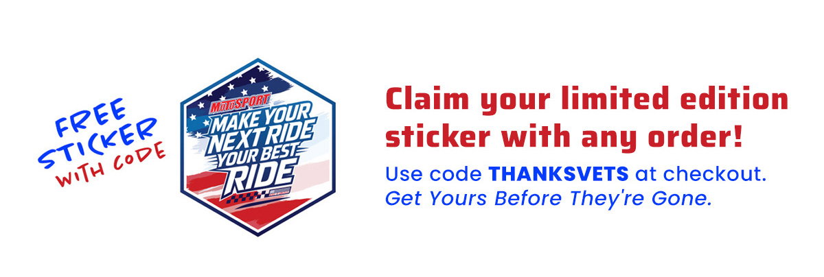 Free Limited-Edition Sticker with Purchase  Use Code THANKSVETS at Checkout