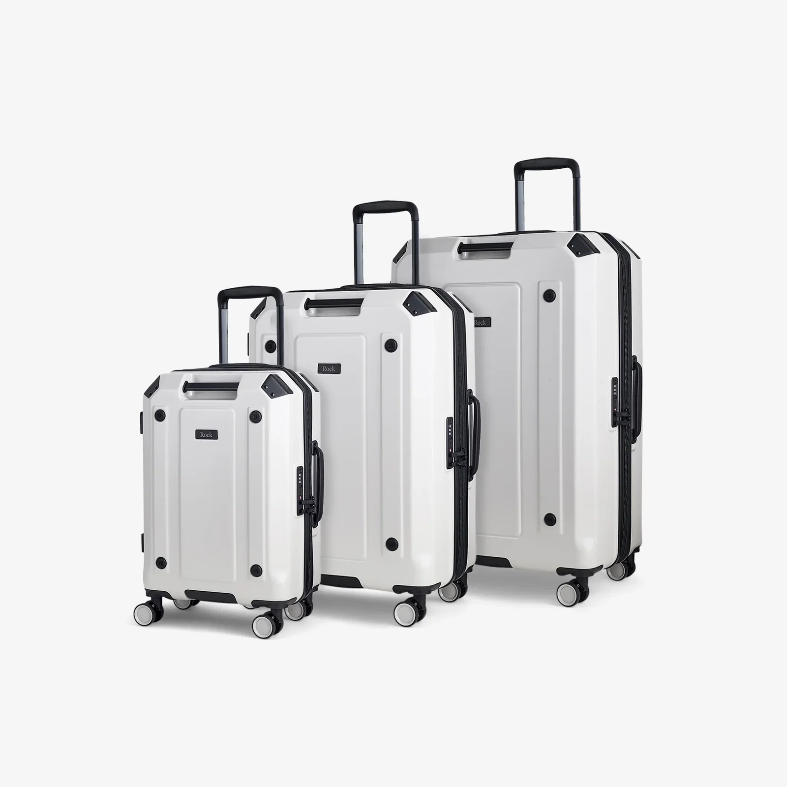 Image of Alpine Set of 3 Suitcases in White