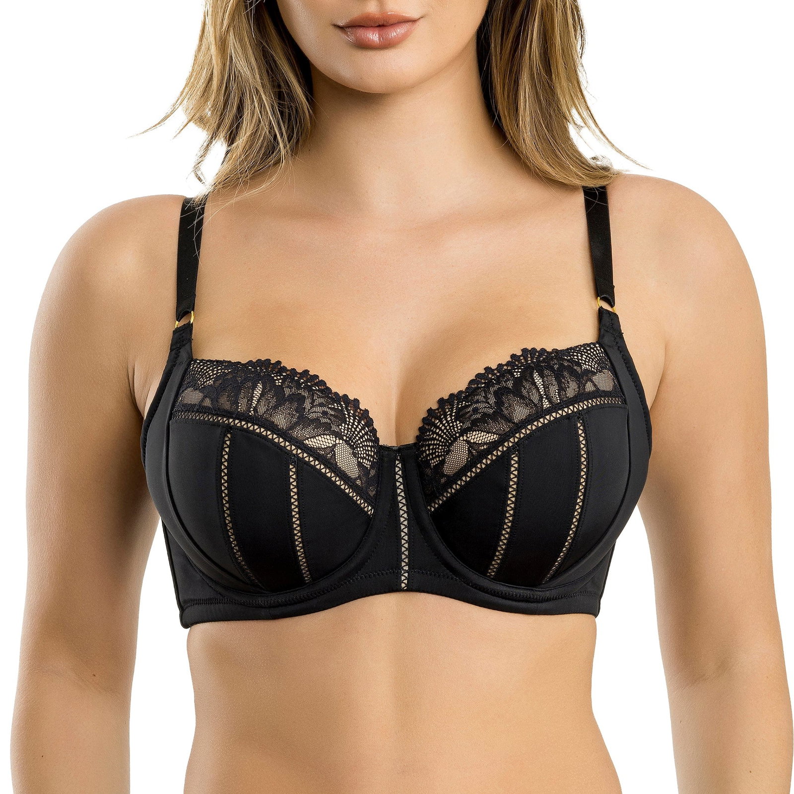 Image of PARFAIT Charlene P5000 Full Busted Contour Balconette Padded Wired Bra - Black