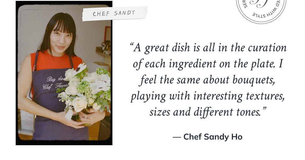 "A great dish is all in the curation"