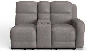 Everitt Chenille Right Arm Facing Power Console Loveseat
