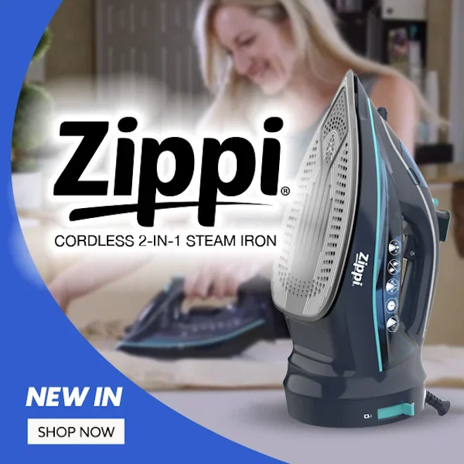 Zippi Cordless 2-In-1 Steam Iron