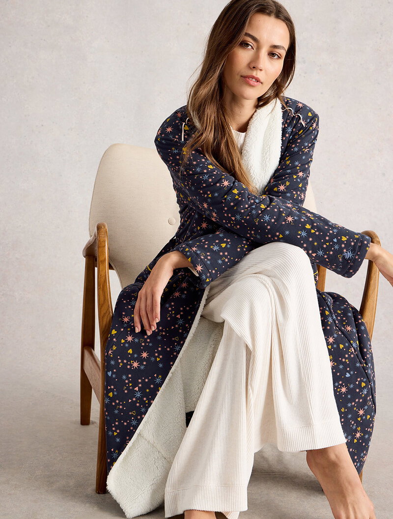 Shop Ava Lined Dressing Gown