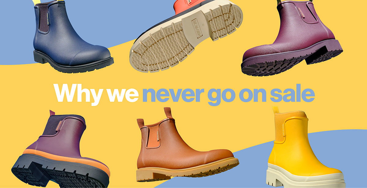 Why we never go on sale