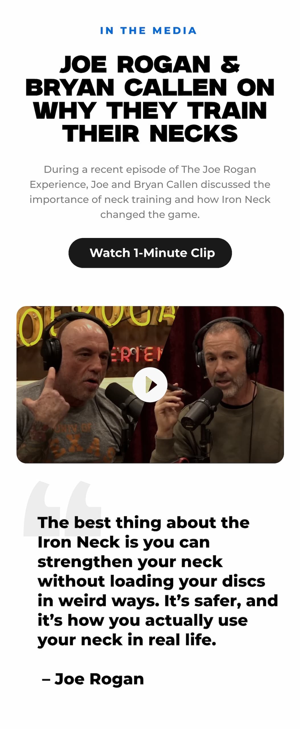 Joe Rogan & Bryan Callen on Why Neck Training Matters