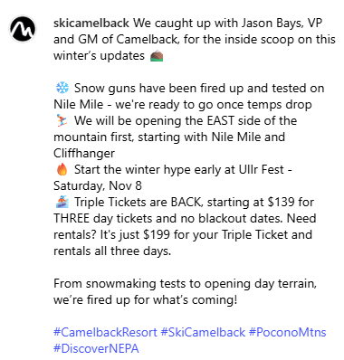 Camelback Instagram Reel