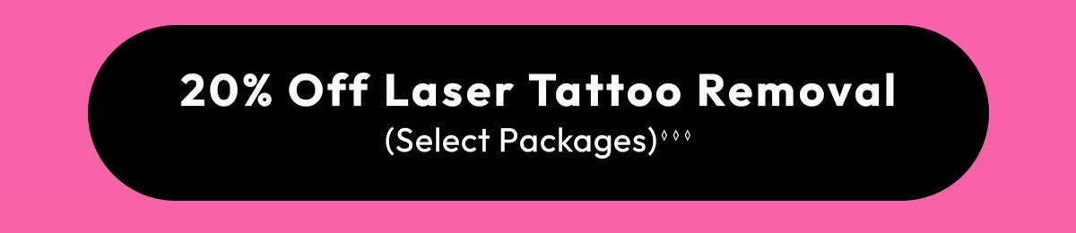 20 Off Laser Tattoo Removal, Select Packages