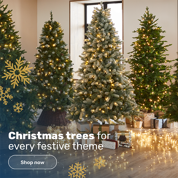 Christmas trees for every festive theme