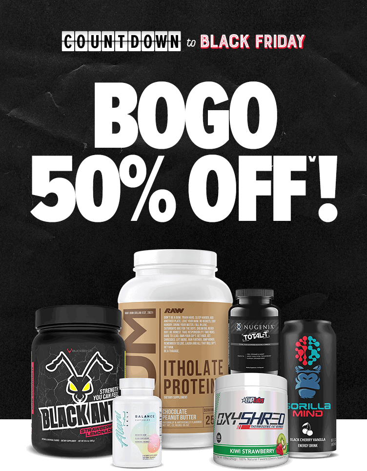COUNTDOWN TO BLACK FRIDAY BOGO 50% OFF
