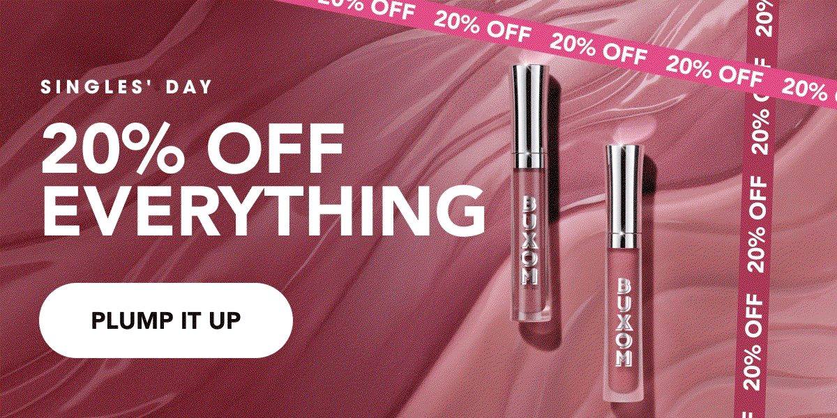 SINGLES' DAY. 20% OFF EVERYTHING.