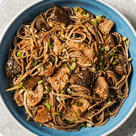 Soba Noodles with Pork, Scallions, and Shichimi Togarashi