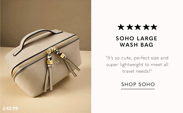 Soho Large Wash Bag - "It's so cute, perfect size and super lightweight to meet all travel needs!"