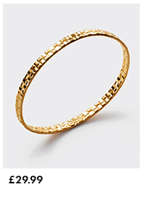 Taya Waterproof Gold Woven Bangle
