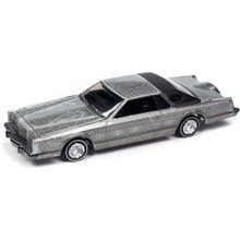1979 Lincoln Continental Lowrider - Silver Metallic 1:64 Scale Diecast Model Car by Auto World