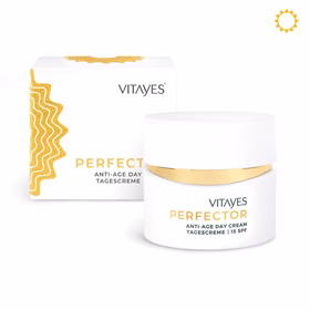 Perfector Anti-Age Tagescreme SPF15. Sofort Frische & Energie für Müde Haut, 24h Feuchtigkeit 50 ml