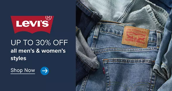 Levi's. Up to 30% off all men's and women's styles. Shop now.