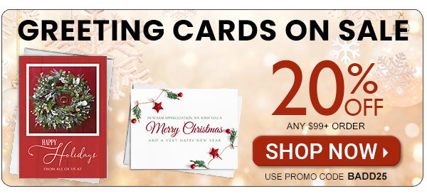 Greeting Card Sale - 20% OFF