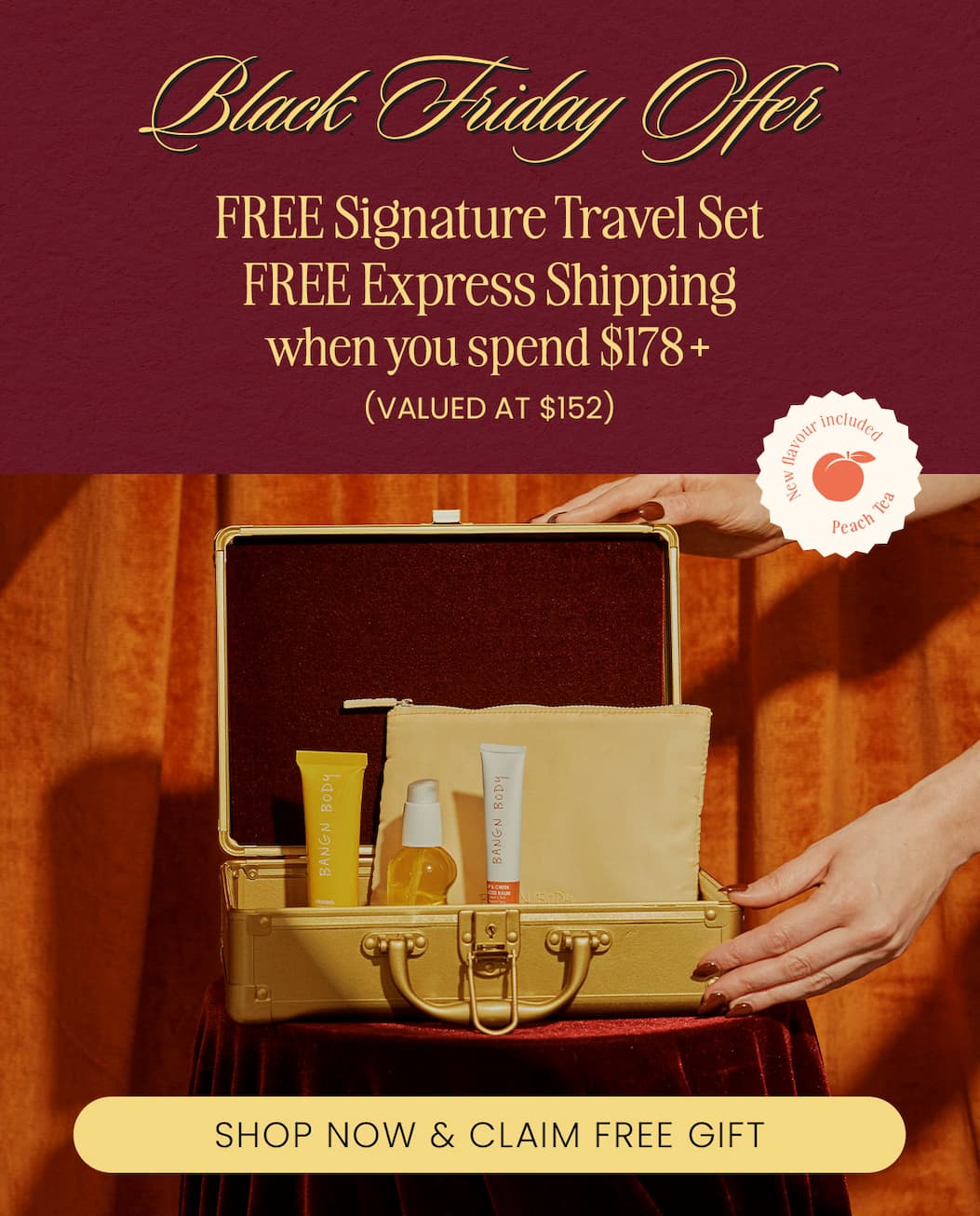 Black Fiday Ofer FREE Signature Travel Set FREE Express Shipping when you spend $178+ (VALUED AT $152). Shop Now.