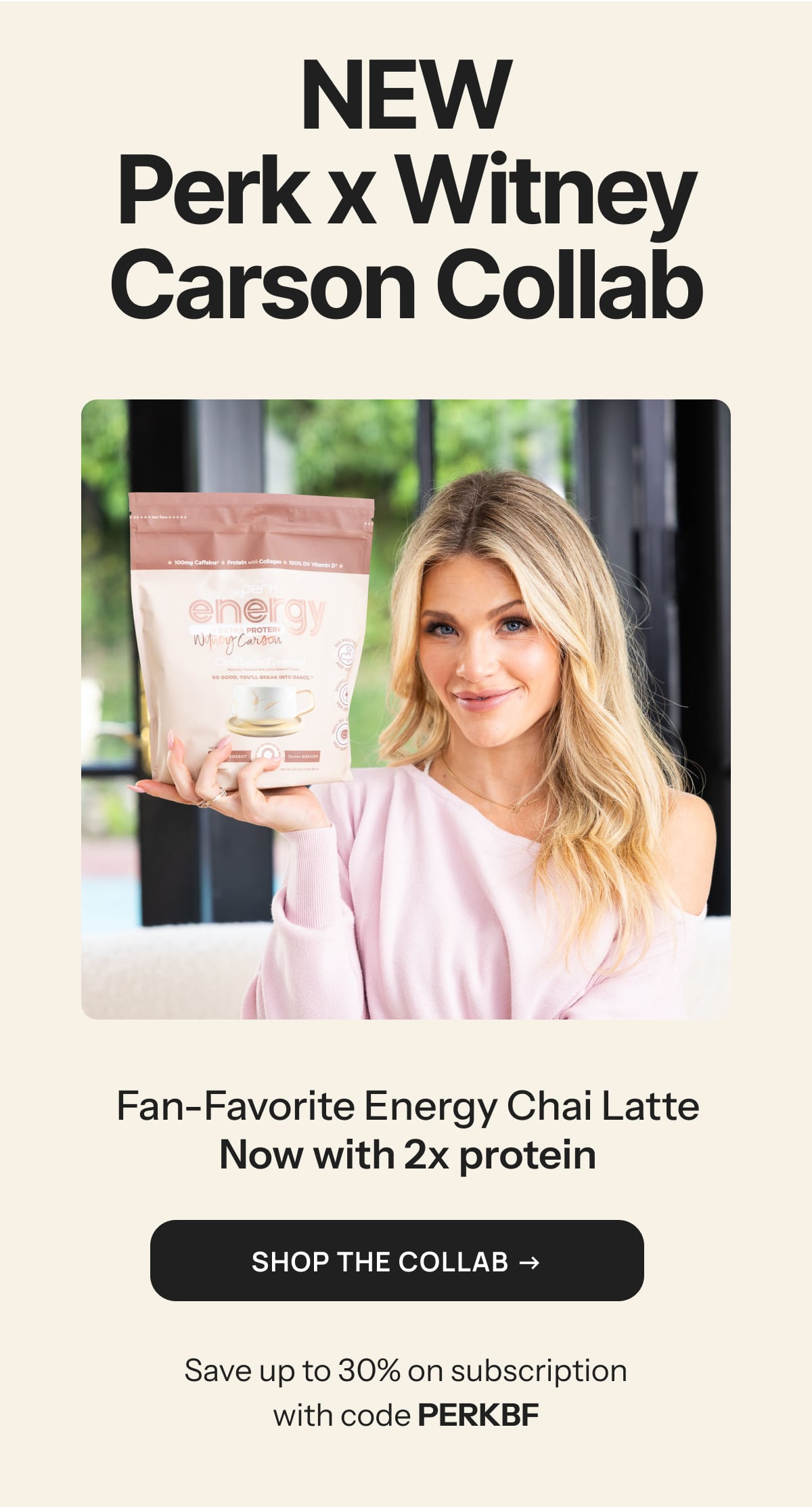 NEW Perk X Witney Carson Collab