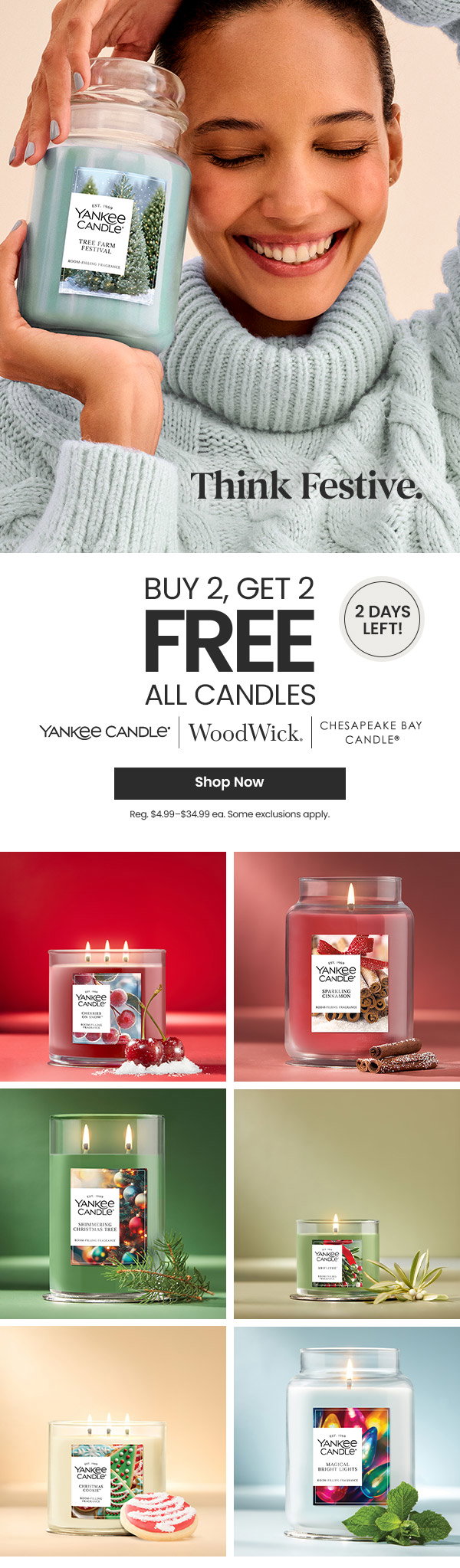 Buy 2, Get 2 Free All Candles