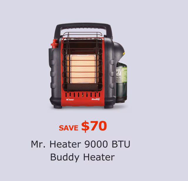 Mr. Heater 9000 BTU Buddy Heater. Save $70.