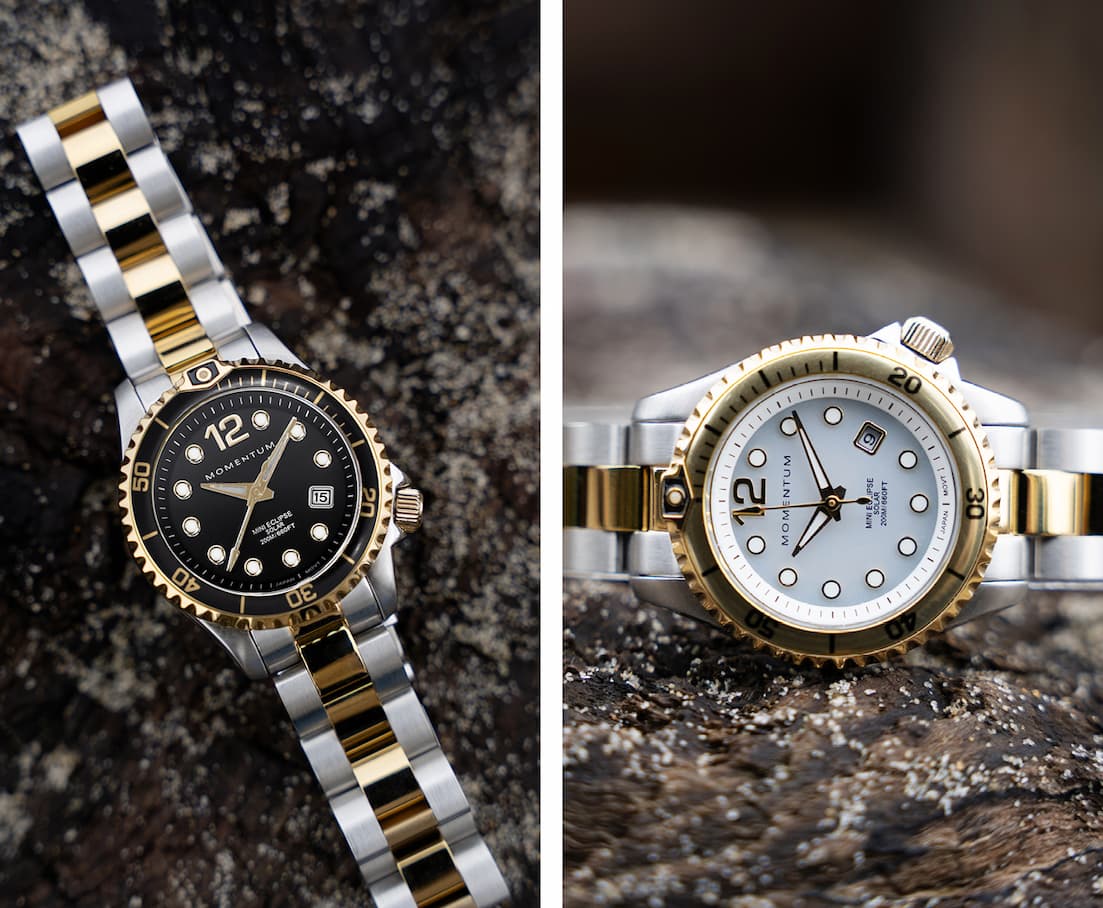 Champagne Mini Eclipse [30mm] - White Two-Tone