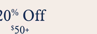 20% Off $50+