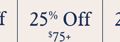 25% Off $75+
