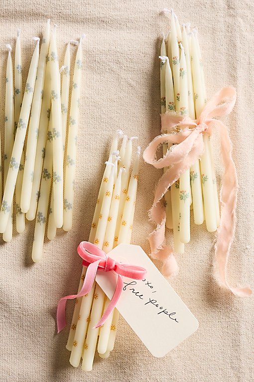 Printed Taper Candles