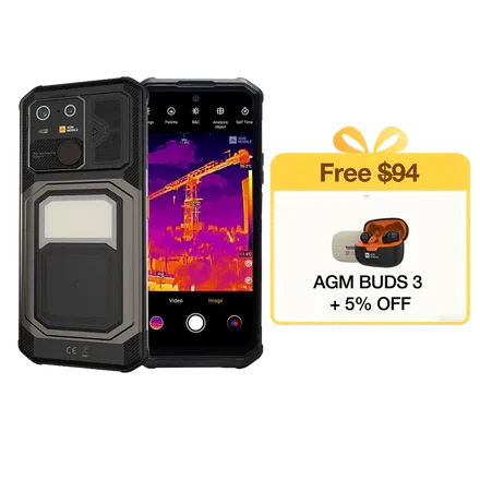 AGM G3 PRO | Thermal Imaging Rugged Smartphone | 12GB+512GB | 10000mAh Battery | 5W Speaker 116dB | 120Hz Display | MIL-STD-810H
