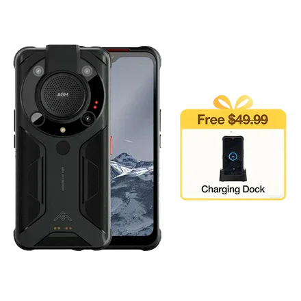 AGM Glory Pro | 5G Unlocked Rugged Smartphone | Top Thermal Camera Resolution: 256 x 192 Refresh Rate: 25 FPS