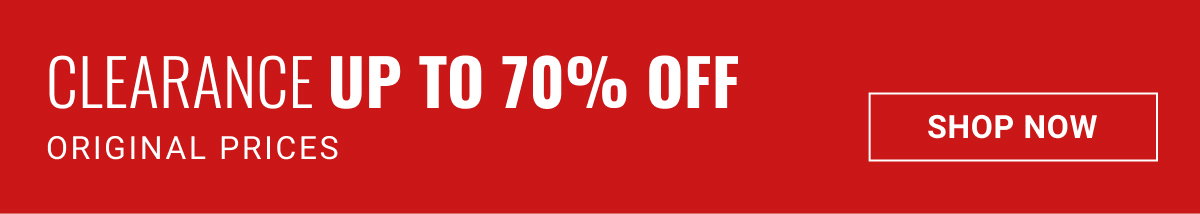 Clearance Up to 70% off original prices Shop Clearance See terms.